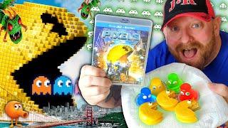 PIXELS with PAC MAN PIES and GOBBLIN' GHOSTS ! Saturday Night Snack and a Movie !