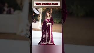 velvet shawl with dress 2022