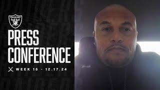 Coach Pierce Presser - 12.17.24 | Raiders | NFL