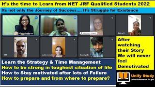 #Success Story - Time to Learn from NET JRF Qualified Students 2022 - It’s Struggle for Existence