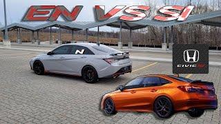 ELANTRA N VS MODIFIED 22 HONDA CIVIC SI