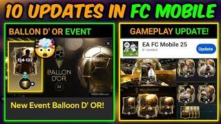 10 NEW UPDATES in FC Mobile - BALLON D' OR EVENT Leaks | Mr. Believer