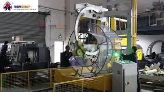 How coil wrapping machine for big coil wrapping with width 1500mm