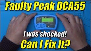 Faulty Peak DCA55 Component Tester - I was shocked! | Can I Fix It?