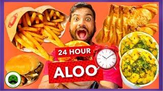 Aloo OP 24 Hour Food Challenge but.. | Veggie Paaji