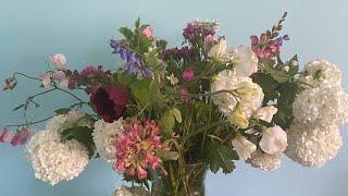 October flower farm tour and creating a spring garden arrangement