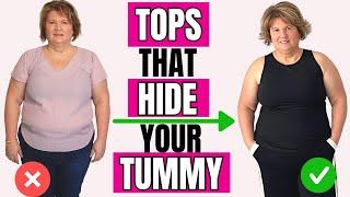 The Best Tops to Hide Your Belly Fat (Over 50 Style Guide) 