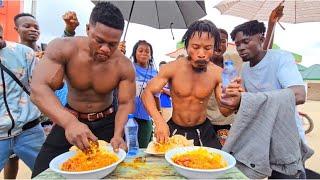 Father Ankrah Vs Asoka hottest street eating competition 