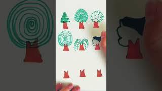 Amazing Colorful Hand Drawing Lesson | How To Draw Tree