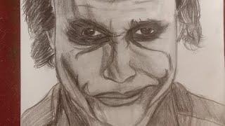 Joker drawing/Heath ledger drawing #growwithalgrow #algrow