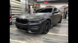 【秀卡司車體貼膜】BMW 530I G31 全車改色貼膜 / 3M 2080 S12 / 綢面黑 / Satin Black / 汽車貼膜 / 汽車包膜 / 3M消光黑 G30 G20 G21