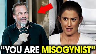 Feminist Confronts Kevin Costner – His SAVAGE Response Will Leave You Speechless!