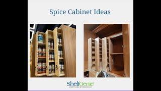 Spice Cabinet Ideas - ShelfGenie