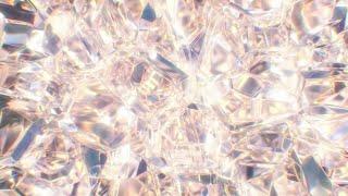 Transparent Gem Crystal Clear Structure Shines Abstract Sparkle Light 4K Moving Wallpaper Background