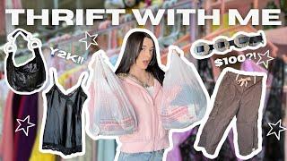 THRIFT WITH ME: Thrifting my new 2025 wardrobe (Y2K galore!!) 