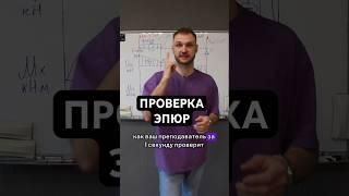КАК ВАШ ПРЕПОД ПРОВЕРЯЕТ ЭПЮРЫ! Главный секрет. #сопромат