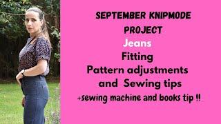 #Knipmode project of the month: #Jeans fitting and #sewing details, sewing machine tip and books