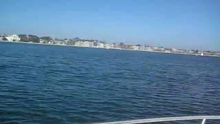 Going 5mph on a Speedboat in Mission Bay, San Diego.