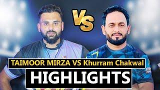 TAIMOOR MIRZA VS KHURRAM CHAKWAL || TAPE BALL CRICKET LAHORE TSL || TAMOUR MIRZA