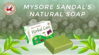 Discover Pure Luxury: Mysore Sandal's Herbal Care Natural Soap 