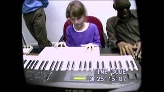 10-year old Rachel Flowers plays for Ray Charles