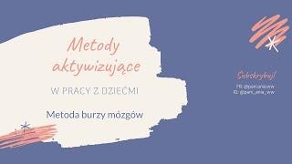 Metody aktywizujące - burza mózgów