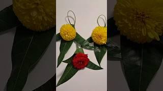  Pooja Decoration || Mango leaf thoran decoration || Mamidaku Decoration #decoration #trending