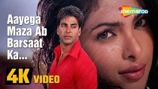 Aayega Maza Ab Barsaat Ka (4K Video) | आएगा मज़ा अब बरसात का | Andaaz (2003) | Best Romantic Songs