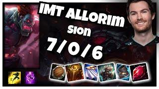 Sion vs Malphite IMT Allorim TOP (7/0/6) Gameplay Replay - Patch 10.23