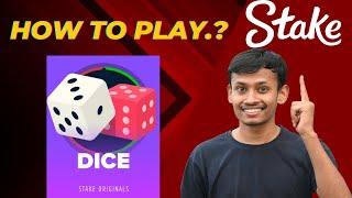 How to play dice in stake || dice game stake || #stake #stakeindia