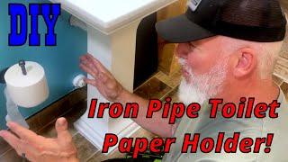 DIY Iron Pipe Holder: Industrial Toilet Paper for Home!