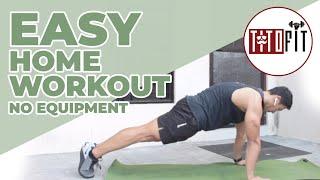 EASY HOME WORKOUT NO EQUIPMENT (18 mins only) - TitoFit workout - QUARANTINE FITNESS