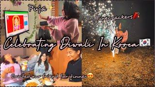 We celebrated DIWALI in Korea️| Indian Unnie |