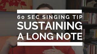 60 Second Singing Tip: Holding A Note | Arden Kaywin Vocal Studio