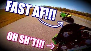 YAMAHA R1 TEACHES ZX6R A LESSON LIKE A BOSS!