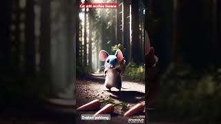 Funny Cat vs Monkey Fight Over Banana – Jungle Story ,viral#short vedeo#youtube#monkey#cat#ai