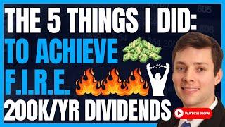 5 Things I Did To Achieve Financial Freedom From A 9-5 Through Stock Dividends & Margin #FIRE