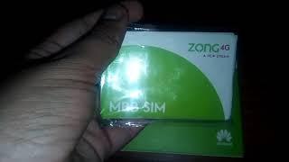 Zong 4g bolt plus WiFi device unboxing