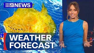 Australia Weather Update: Parts of country’s south to experience showers | 9 News Australia