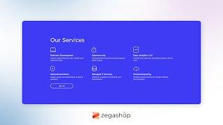 How to Add Text, Icon, Button section to Your Zegashop Website with -  Block 3