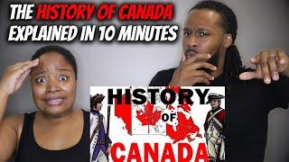  US American Couple Reacts "The History of Canada Explained in 10 Minutes"