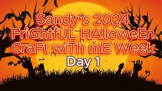 Halloween Week 2024 Craft With Me Day 1|  Simple Vintage Scary Story Album | Country Craft Creations