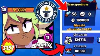 OYUNDA KIRILMIŞ EN ÇILGIN 10 DÜNYA REKORU !! BRAWL STARS