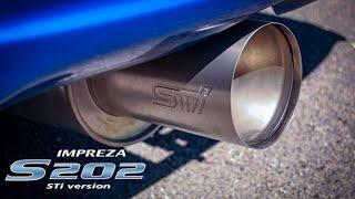 Subaru Impreza STI S202 Stock Titanium Exhaust Sound | EJ207