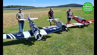 3x Moki250 - F4U Corsair & A6M Zero & North American AT6 - JMFC Lauterhofen Markus Christian Florian