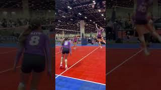 When the libero sets high pipe and the attacker terminates in the deep corner! #volleyball #libero