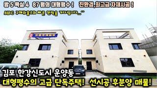 [김포 운양동 고급 단독주택] 실면적 87평! 대형평수를 원하셨다면 바로 이집입니다. 친환경 자재로 최고급 인테리어 시공된 고급 단독주택! 지금 바로 만나보세요~