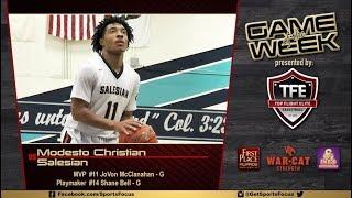 GetSportsFocus Game of the Week | Salesian vs Modesto Christian