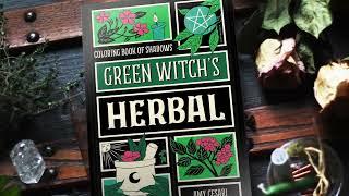 Coloring Book of Shadows: Green Witch's Herbal - Full Preview