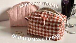 DIY make-up bag sewing tutorial / beginner sewing project